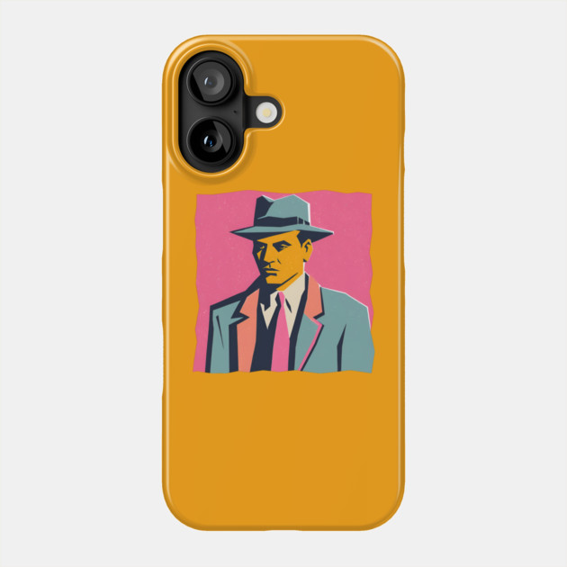 Retro Mafia Boss - Bold Risograph Vintage Design Phone Case by TuncGK