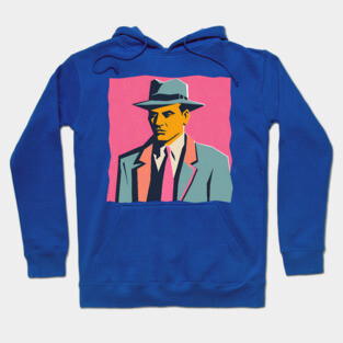 Retro Mafia Boss - Bold Risograph Vintage Design Hoodie