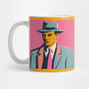 Retro Mafia Boss - Bold Risograph Vintage Design Mug