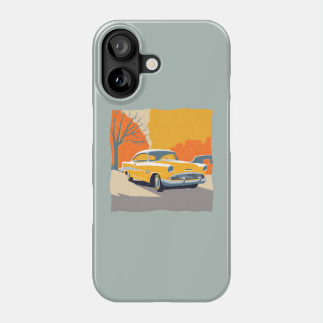 Retro Vintage Car - Vibrant Risograph Design Phone Case by TuncGK