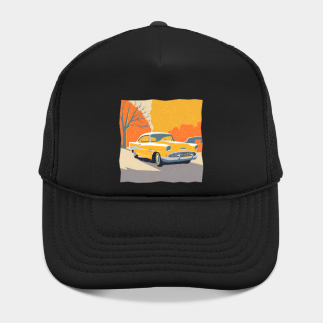 Retro Vintage Car - Vibrant Risograph Design by TuncGK