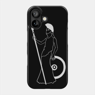 Athena - Greek Goddess of Strategy and Wisdom - Version 2 Phone Case