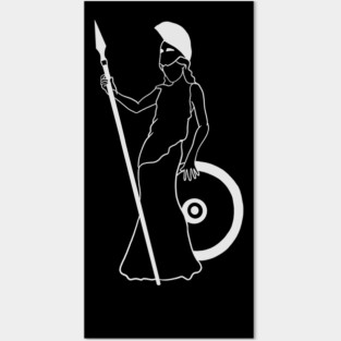 Athena - Greek Goddess of Strategy and Wisdom - Version 2 Posters and Art