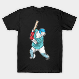 Polar bear Cricket Cricket bat T-Shirt