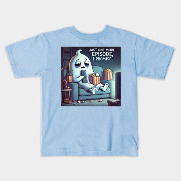 Just One More Episode - I promise Kids T-Shirt by Demian Stipatio