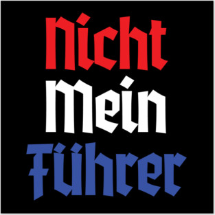 Nicht Mein Fuhrer Not My President German Style Posters and Art