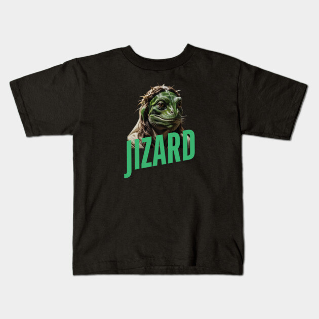 Lizard Jesus Kids T-Shirt by Low Life Shirts