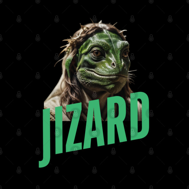 Lizard Jesus by Low Life Shirts