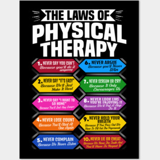 Physical Therapist Funny Physio Humor Physical Therapy Quote Posters and Art
