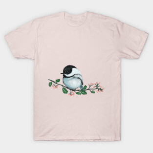 Black capped Chickadee T-Shirt