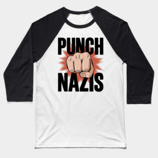 punch-nazis Baseball T-Shirt