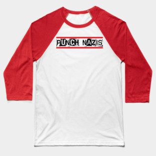 PUNCH-NAZIS Baseball T-Shirt