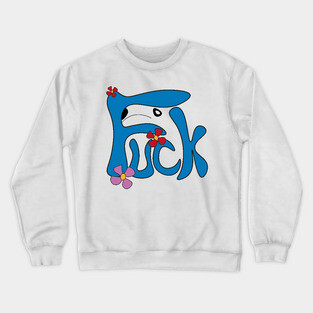 Groovy Dog - F*ck - Calligraphy Art Crewneck Sweatshirt