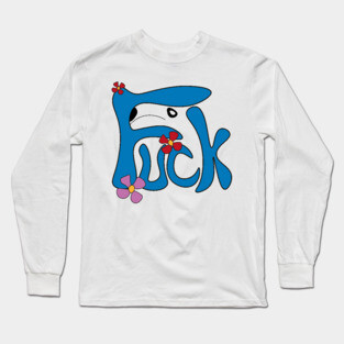 Groovy Dog - F*ck - Calligraphy Art Long Sleeve T-Shirt