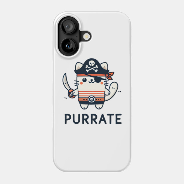 Purrate Phone Case by Demian Stipatio