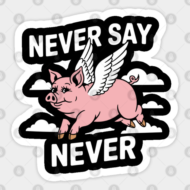 Never Say Never Sarcastic Inspiration Sticker by Anticorporati