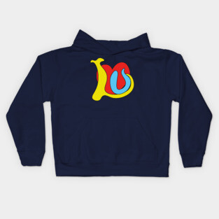 I Love You - Funky Groovy Retro Typography Kids Hoodie