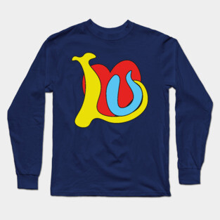 I Love You - Funky Groovy Retro Typography Long Sleeve T-Shirt