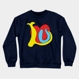 I Love You - Funky Groovy Retro Typography Crewneck Sweatshirt