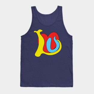 I Love You - Funky Groovy Retro Typography Tank Top