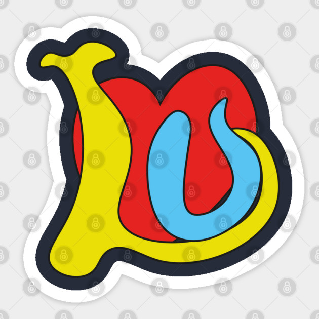 I Love You - Funky Groovy Retro Typography Sticker by TuncGK