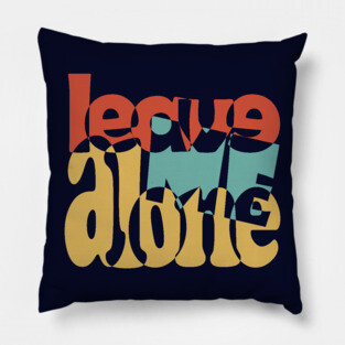 Love Typography in Groovy Style Pillow