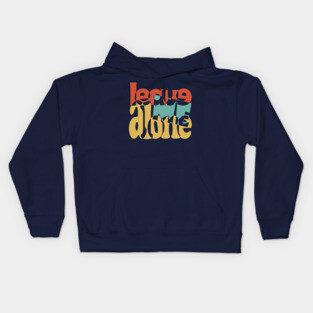 Love Typography in Groovy Style Kids Hoodie