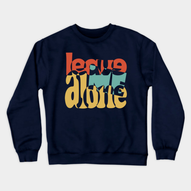 Love Typography in Groovy Style Crewneck Sweatshirt by TuncGK