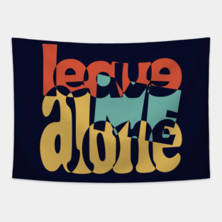 Love Typography in Groovy Style Tapestry
