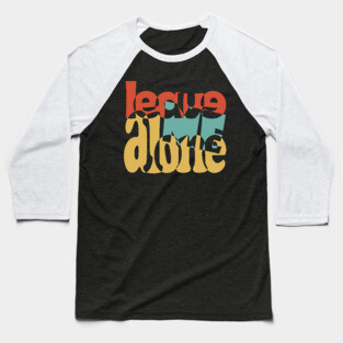Love Typography in Groovy Style Baseball T-Shirt