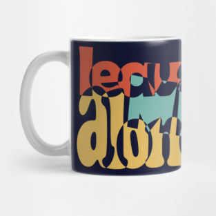 Love Typography in Groovy Style Mug