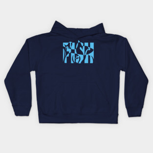 Fish-Themed Wavy Text Design Kids Hoodie