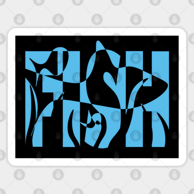 Fish-Themed Wavy Text Design Sticker by TuncGK