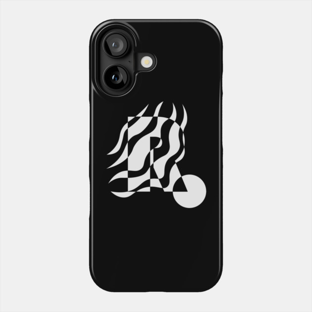 Minimal Abstract Wavy Typography Design Phone Case by TuncGK