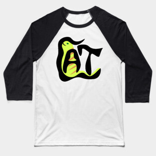 Retro Cat - Vector Art Baseball T-Shirt