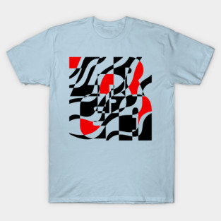 Zebra - Retro Waves and Stripes - Geometric Art T-Shirt