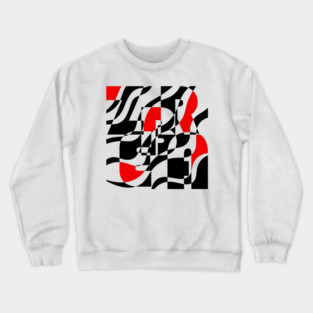 Zebra - Retro Waves and Stripes - Geometric Art Crewneck Sweatshirt
