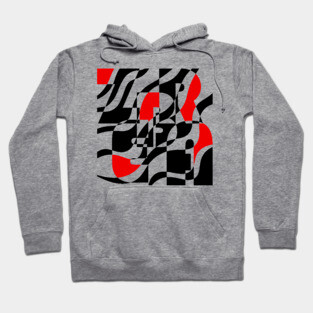 Zebra - Retro Waves and Stripes - Geometric Art Hoodie
