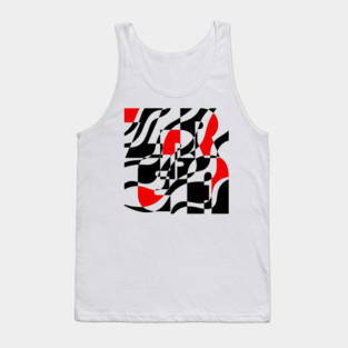 Zebra - Retro Waves and Stripes - Geometric Art Tank Top