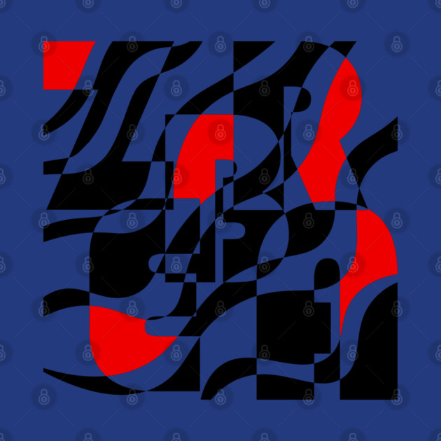 Zebra - Retro Waves and Stripes - Geometric Art by TuncGK