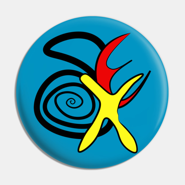 Sex Drive - Spiral Retro Design Pin by TuncGK