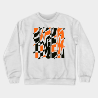 Tiger - King of the Jungle - Retro Stripes Crewneck Sweatshirt