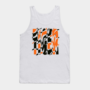 Tiger - King of the Jungle - Retro Stripes Tank Top