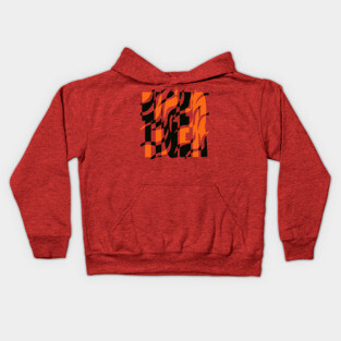 Tiger - King of the Jungle - Retro Stripes Kids Hoodie