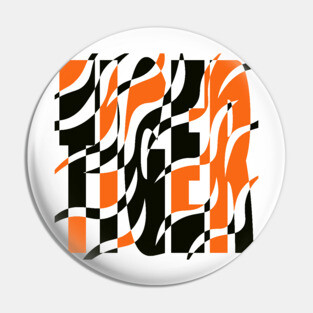 Tiger - King of the Jungle - Retro Stripes Pin