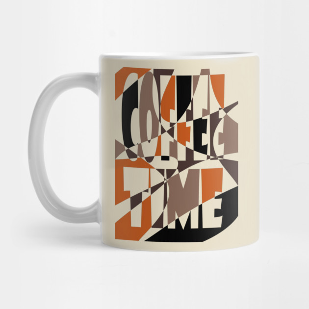 Coffee Lovers Retro Typography - Geometric Art by TuncGK