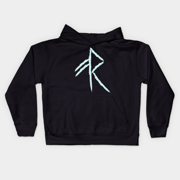Nordic Rune Design - "Energy" Symbol - Elder Futhark Kids Hoodie by TuncGK