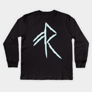 Nordic Rune Design - "Energy" Symbol - Elder Futhark Kids Long Sleeve T-Shirt