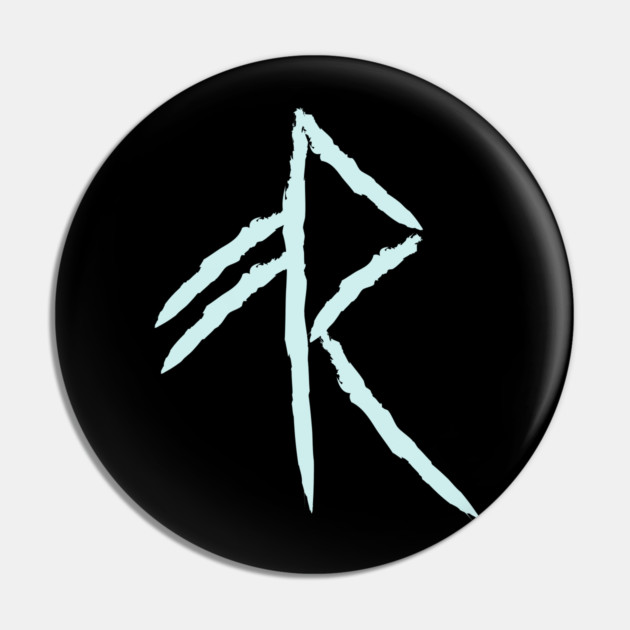 Nordic Rune Design - "Energy" Symbol - Elder Futhark Pin by TuncGK