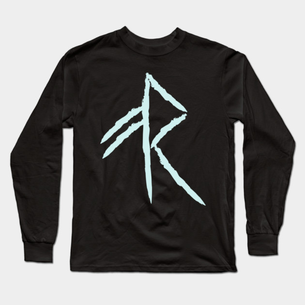 Nordic Rune Design - "Energy" Symbol - Elder Futhark Long Sleeve T-Shirt by TuncGK